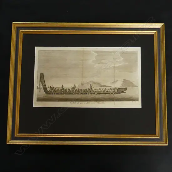 From Cook's Voyages 'Battello da guerra...' (Waka),